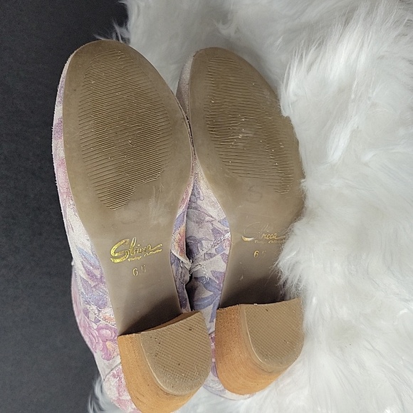 SBICCA Women's Petunias Multi Floral Suede Ankle‎ Boots Size 6.5 - Picture 7 of 7